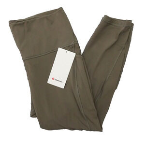 🦄 Lululemon Size 14 Align High Rise Pant 25" Pockets NOMD Nomad Brown $128